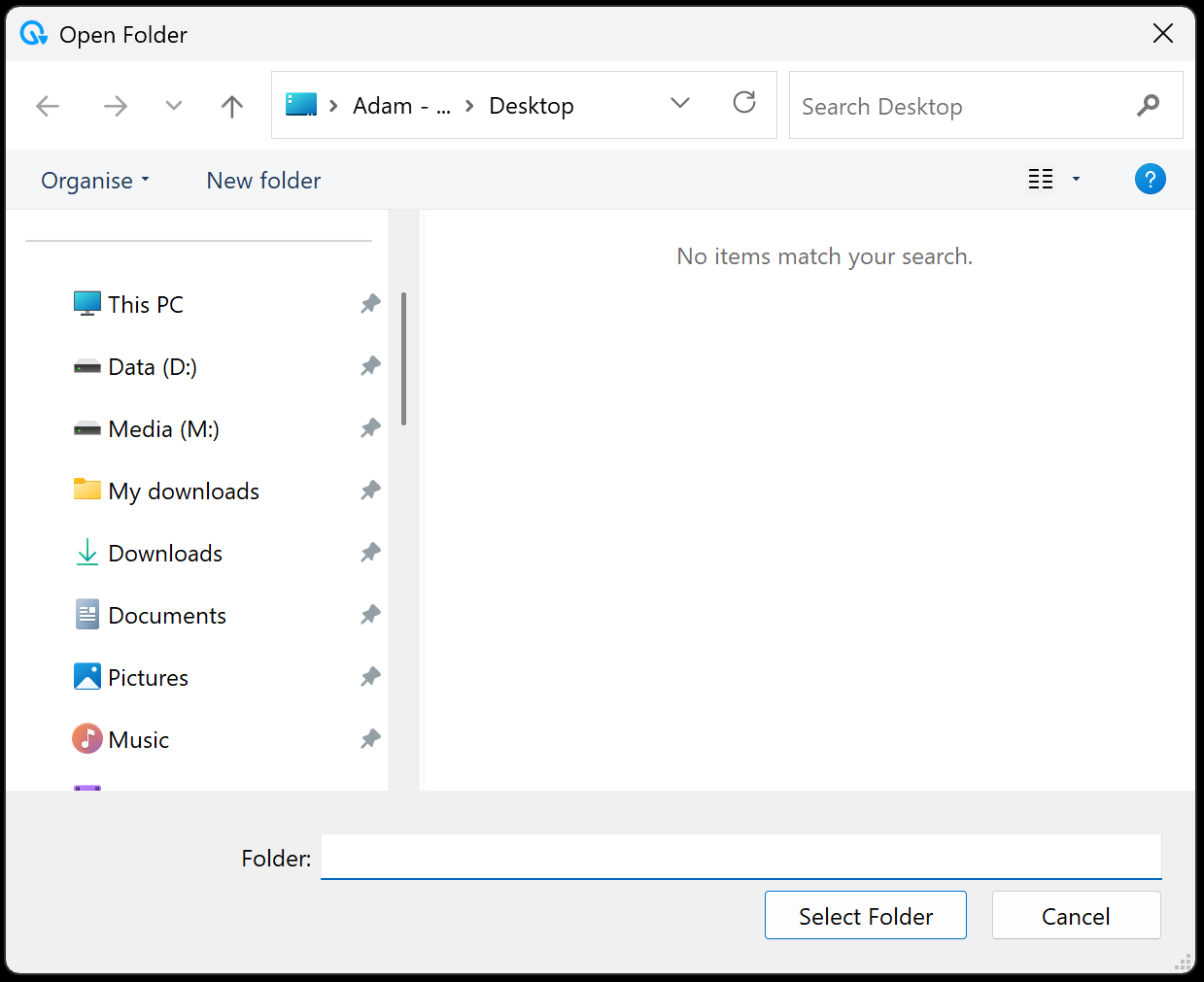 snippet_open_folder_window layout example